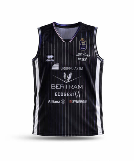 Canotta da gara nera Nova Light Final Eight 2026 Derthona Basket